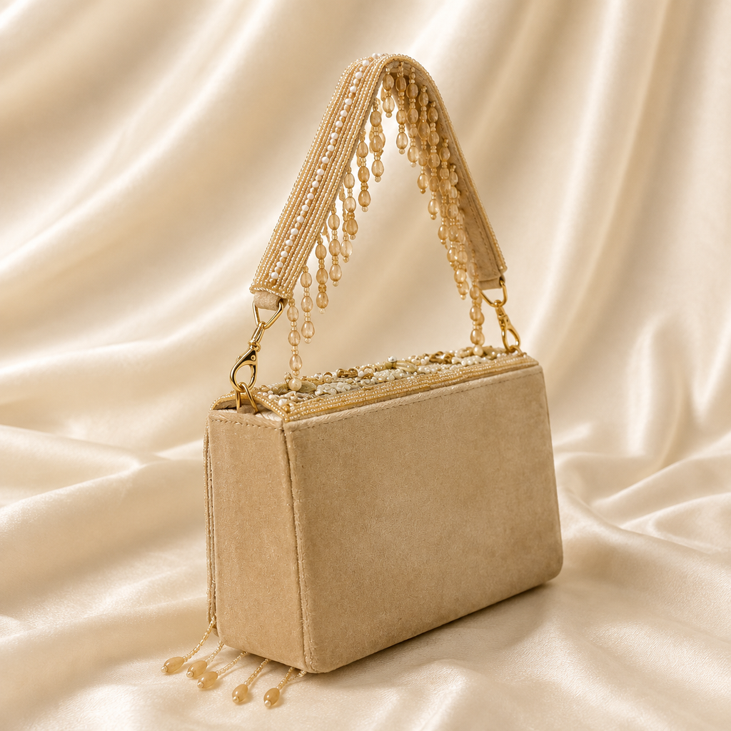 Aaina Handbag – Gold